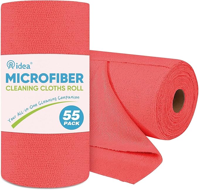 AIDEA Rollo de paño de limpieza de microfibra